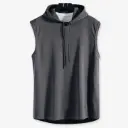 Men Cotton Hoodies Sleeveless Muscle Gym Sport Slim Vest Bodybuilding Hooded Hip Hop Streetwear Workout T-shirt 