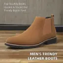 Tan Elegant Suede Leather Chelsea Boot For Men Ankle Boot Leather Shoes 