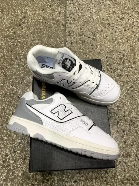 Navy White NB 550 Sneaker Shoes For Men 