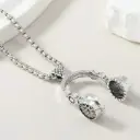 VaryGood Headphone Pendant Chain Necklace For Men 60cm 
