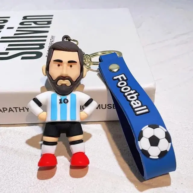 Legendary Soccer Star Leo MESSI Keychain 