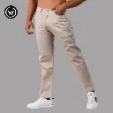 Wraon Light Cream Regular Fit Solid Premium Cotton Jeans Pant For Men - Fashion | Pants For Men | Men's Wear | Jeans Pants | 