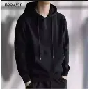 Plain Black Hoody For Men 