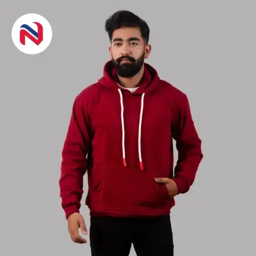 Nyptra Maroon Inner Fleece Streetwear Hip Hop Hoodie For Men - Fashion | Streetwear | Hoodies For Men | Men's Wear |