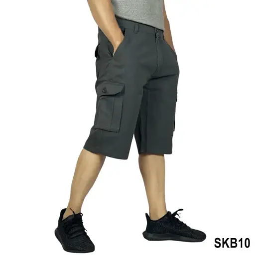 Summer Cotton Cargo Box Half Pant For Men (SKB10)-All Colors 